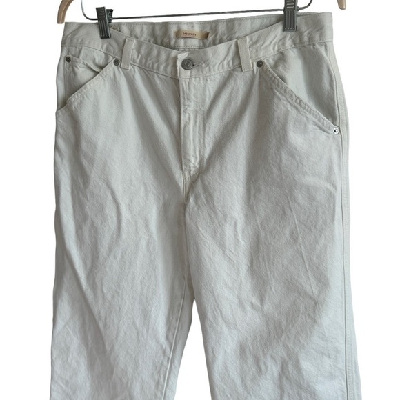 Levi's White Dad Utility Jeans, Size 32 - Picture 6 of 13